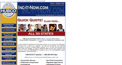 Desktop Screenshot of inc-it-now.com